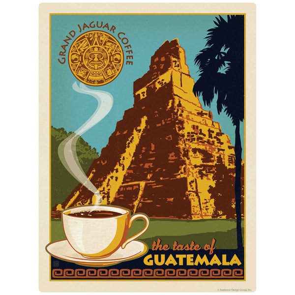 Jaguar Coffee Taste of Guatemala Mini Vinyl Sticker