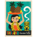 Tiki Java Hawaiian Coffee Mini Vinyl Sticker
