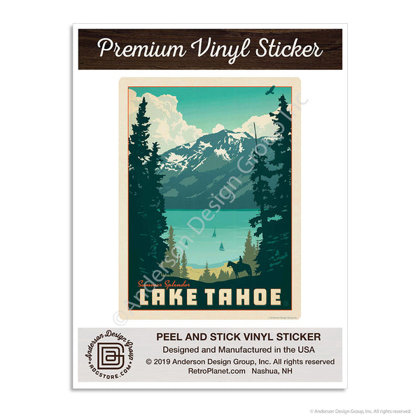 Lake Tahoe Summer Splendor Mini Vinyl Sticker