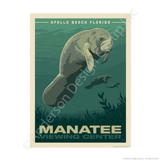 Manatee Apollo Beach Florida Mini Vinyl Sticker