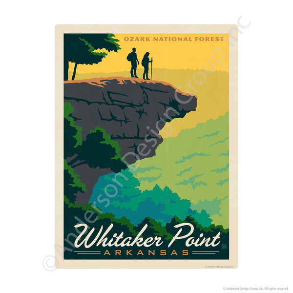 Whitaker Point Arkansas Ozark National Forest Mini Vinyl Sticker