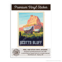 Scotts Bluff Nebraska Mini Vinyl Sticker