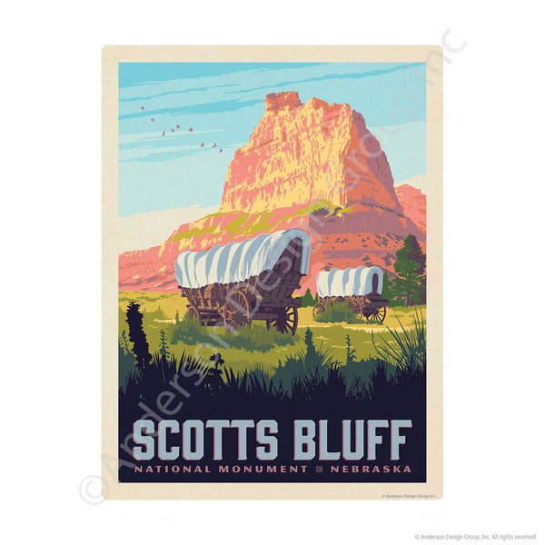 Scotts Bluff Nebraska Mini Vinyl Sticker