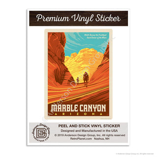 Marble Canyon Arizona Mini Vinyl Sticker