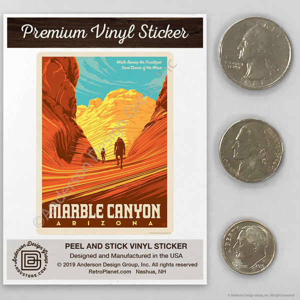 Marble Canyon Arizona Mini Vinyl Sticker