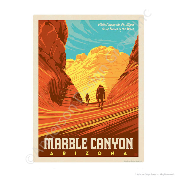 Marble Canyon Arizona Mini Vinyl Sticker