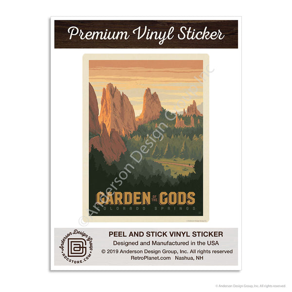 Garden Of The Gods Colorado Springs Mini Vinyl Sticker