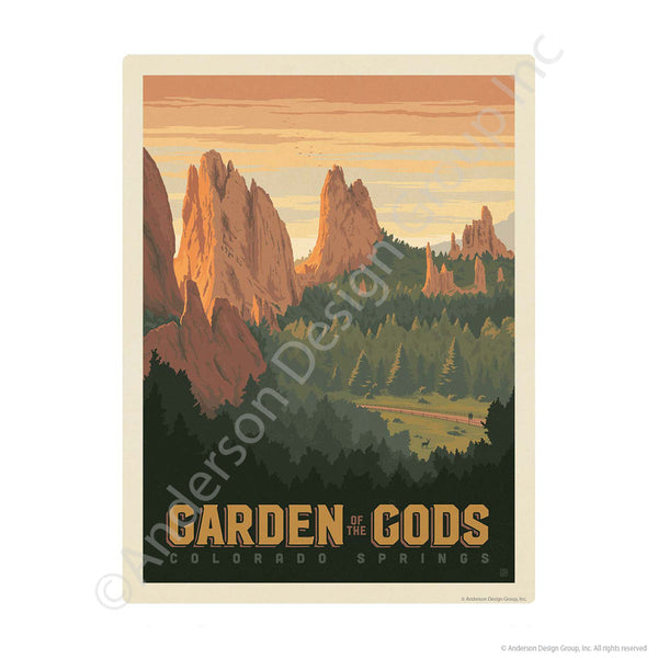 Garden Of The Gods Colorado Springs Mini Vinyl Sticker