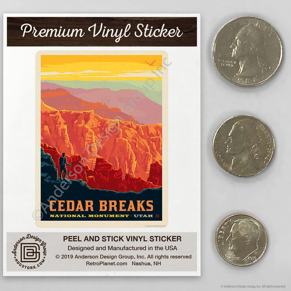 Cedar Breaks Utah Mini Vinyl Sticker