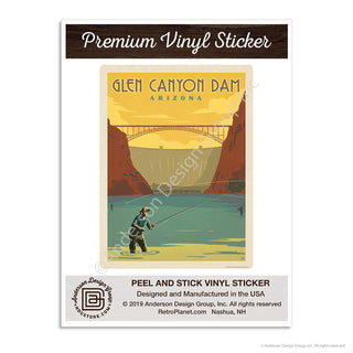 Glen Canyon Dam Arizona Mini Vinyl Sticker