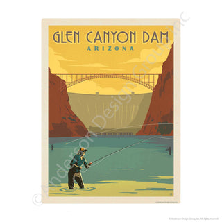 Glen Canyon Dam Arizona Mini Vinyl Sticker