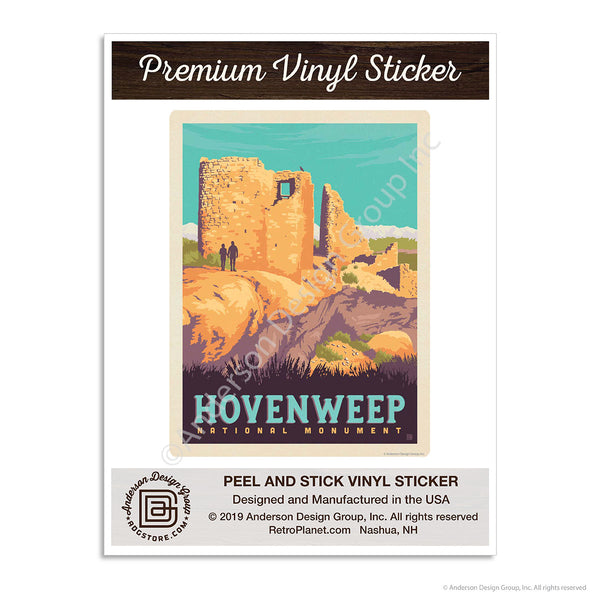 Hovenweep National Monument Colorado Utah Mini Vinyl Sticker