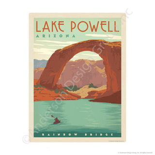 Lake Powell Rainbow Bridge Arizona Mini Vinyl Sticker