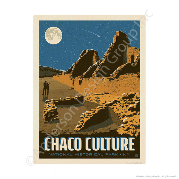 Chaco Culture National Park New Mexico Mini Vinyl Sticker