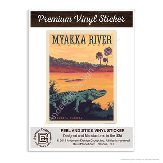 Myakka River State Park Sarasota Florida Mini Vinyl Sticker