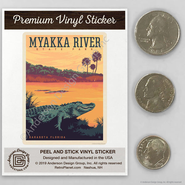 Myakka River State Park Sarasota Florida Mini Vinyl Sticker