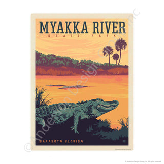 Myakka River State Park Sarasota Florida Mini Vinyl Sticker