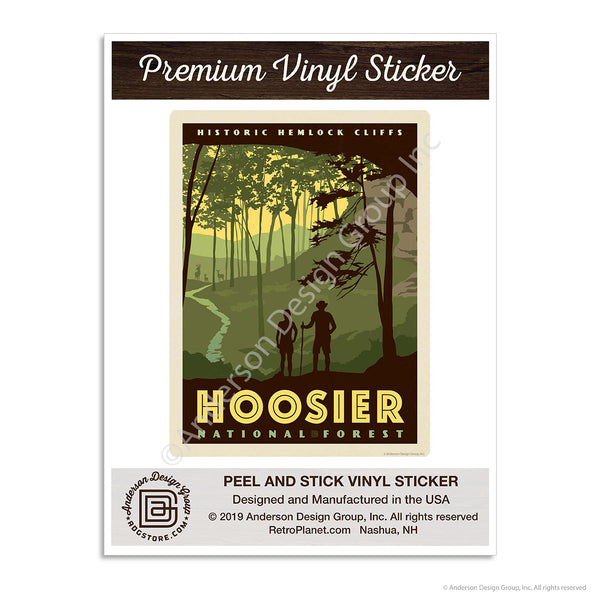 Hoosier National Forest Hemlock Cliffs Indiana Mini Vinyl Sticker