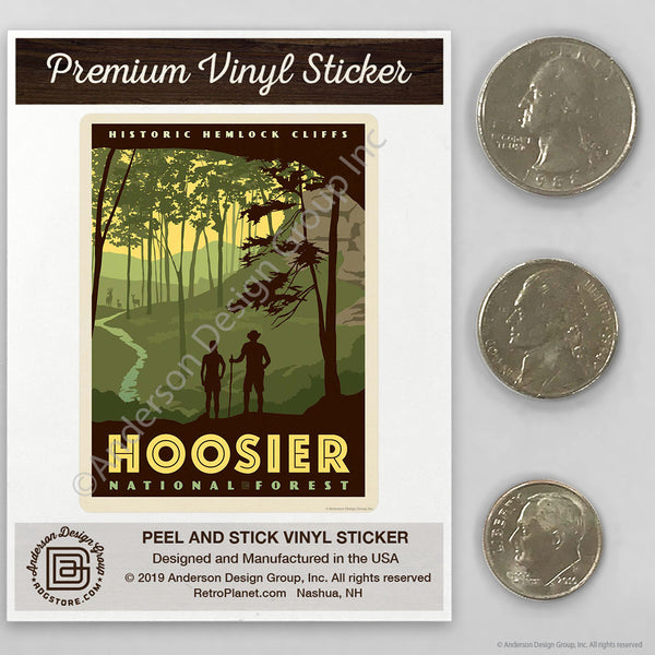 Hoosier National Forest Hemlock Cliffs Indiana Mini Vinyl Sticker