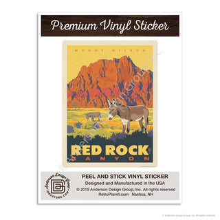 Red Rock Canyon Mt Wilson Las Vegas Mini Vinyl Sticker