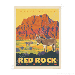 Red Rock Canyon Mt Wilson Las Vegas Mini Vinyl Sticker