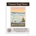 White Sands National Monument New Mexico Mini Vinyl Sticker