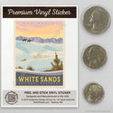 White Sands National Monument New Mexico Mini Vinyl Sticker