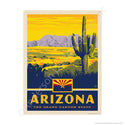 Arizona Grand Canyon State Mini Vinyl Sticker