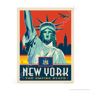 New York Empire State Statue of Liberty Mini Vinyl Sticker