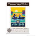 Minnesota Land of 1000 Lakes State Mini Vinyl Sticker