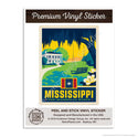 Mississippi Magnolia State Mini Vinyl Sticker