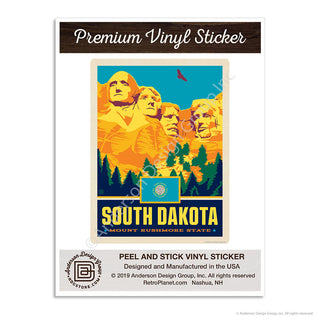 South Dakota Mount Rushmore State Mini Vinyl Sticker