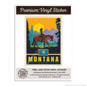 Montana Treasure State Mini Vinyl Sticker