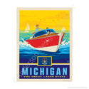 Michigan Great Lakes State Mini Vinyl Sticker