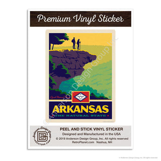 Arkansas Natural State Ozark National Forest Mini Vinyl Sticker