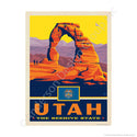 Utah Beehive State Delicate Arch Mini Vinyl Sticker