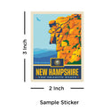 50 States US Travel Vinyl Sticker Set