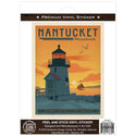 Nantucket Massachusetts Brant Point Lighthouse Vinyl Sticker