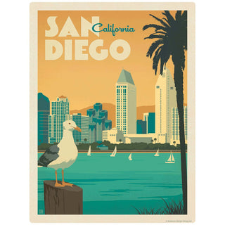 San Diego California Vinyl Sticker