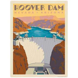 Hoover Dam Nevada Arizona Vinyl Sticker