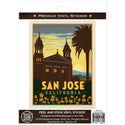 San Jose California Cathedral Basilica Vinyl Sticker