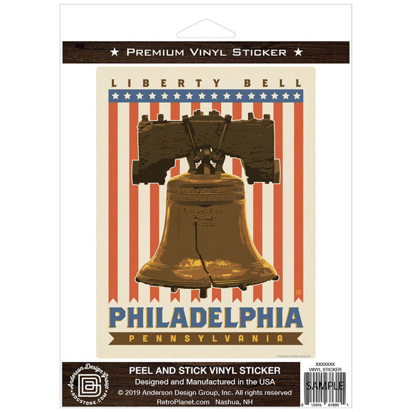 Philadelphia Pennsylvania Liberty Bell Vinyl Sticker