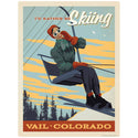 Vail Colorado I Would Rather Be Skiing Vinyl Sticker