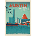 Austin Texas Congress Avenue Bridge Vinyl Sticker