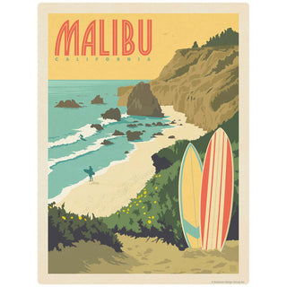Malibu California Vinyl Sticker