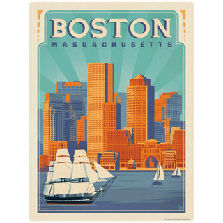 Boston Massachusetts Vinyl Sticker