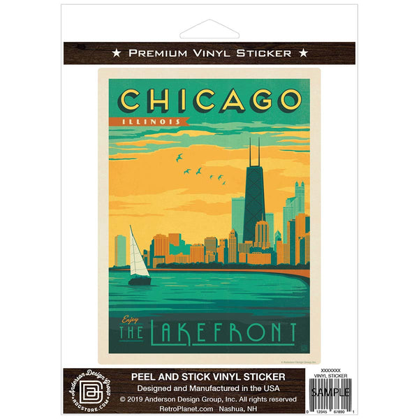 Chicago Illinois Lakefront Vinyl Sticker