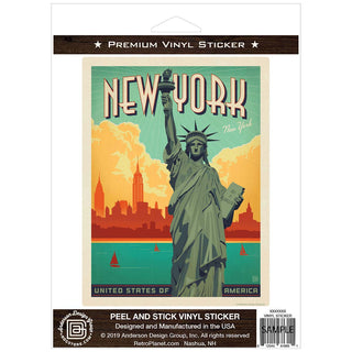 New York City Statue of Liberty Vinyl Sticker