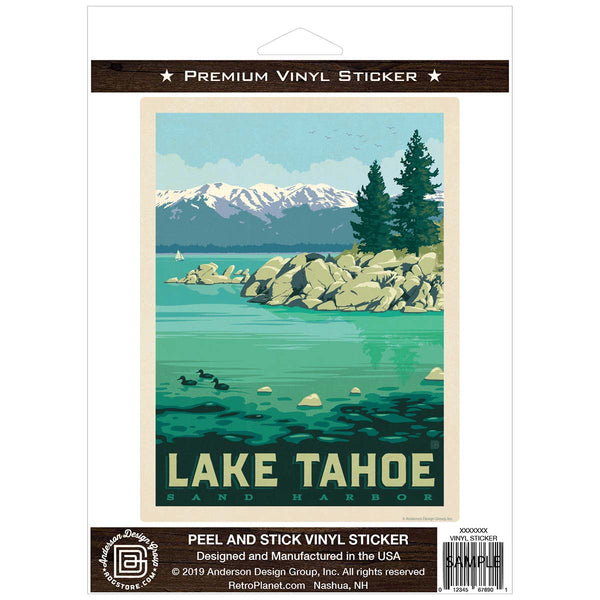 Lake Tahoe Nevada Sand Harbor Vinyl Sticker