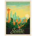 Seattle Washington Skyline Vinyl Sticker